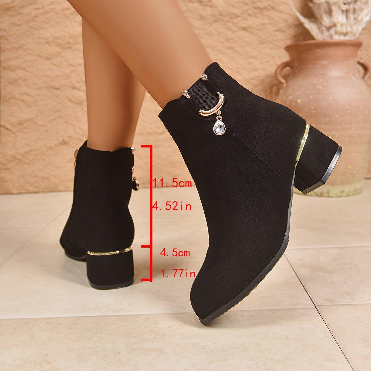 Women's Chelsea Ankle Boot with Block Heel