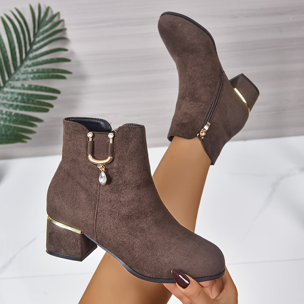 Women's Chelsea Ankle Boot with Block Heel