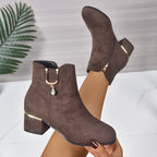 Women's Chelsea Ankle Boot with Block Heel