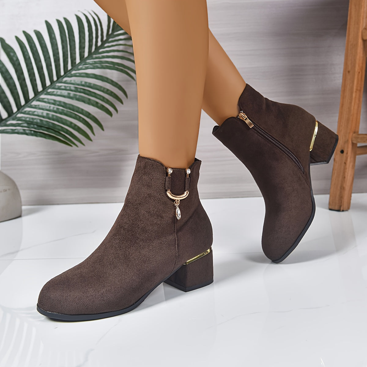 Women's Chelsea Ankle Boot with Block Heel