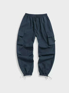Men's Wide Leg Cargo Trousers Baggy Streetwear Pants
