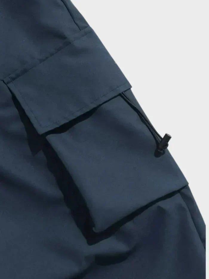 Men's Wide Leg Cargo Trousers Baggy Streetwear Pants