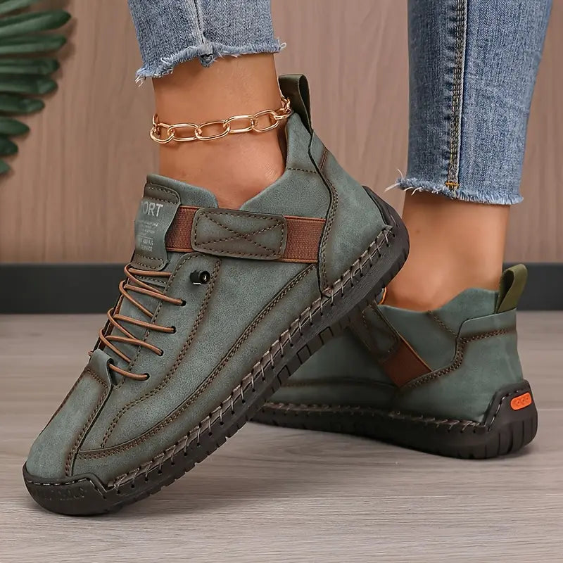 Women's Orthopedic Leather Sneakers Everyday Comfort
