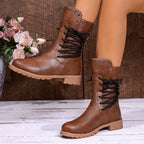 Women's Lace-Up Combat Ankle Boot
