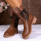 Women's Lace-Up Combat Ankle Boot