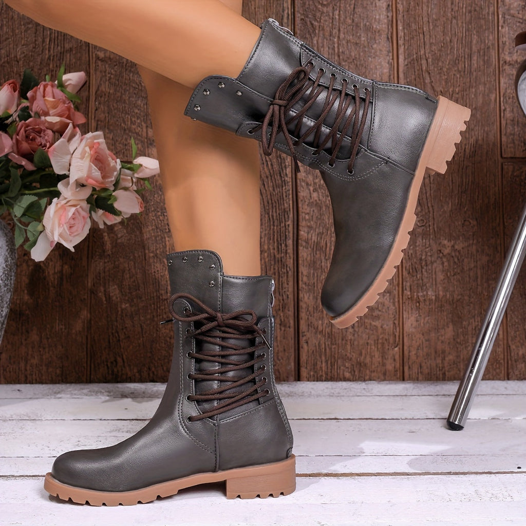 Women's Lace-Up Combat Ankle Boot