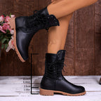 Women's Lace-Up Combat Ankle Boot