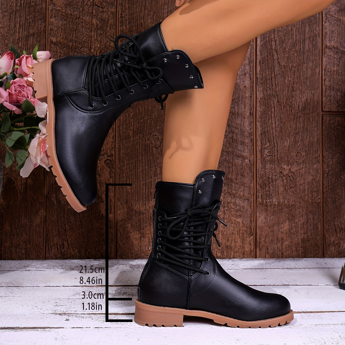 Women's Lace-Up Combat Ankle Boot