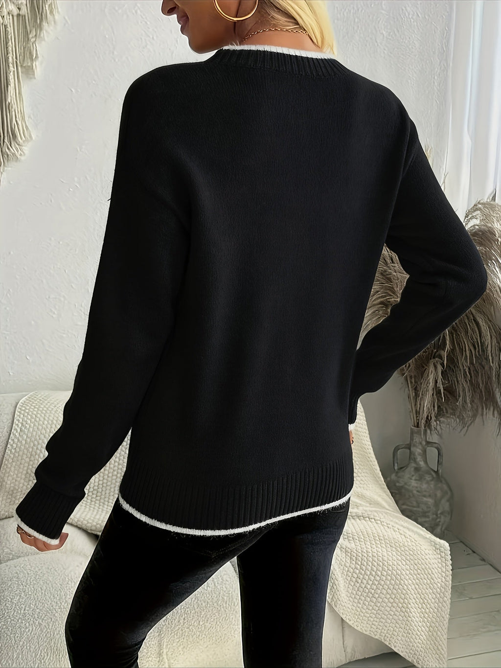 Women's Holly Season Snowflake Knit Pullover