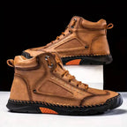 Men's Hand Stitched Ankle High Lace Up Outdoor Boots
