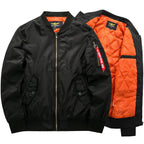Men's Bomber Jacket Lightweight Zip Up Layer for Casual