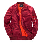 Men's Bomber Jacket Lightweight Zip Up Layer for Casual