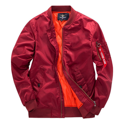 Men's Bomber Jacket Lightweight Zip Up Layer for Casual