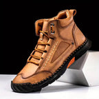 Men's Hand Stitched Ankle High Lace Up Outdoor Boots