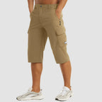 Men's Stretch Cargo Bermuda Shorts with Utility Pockets
