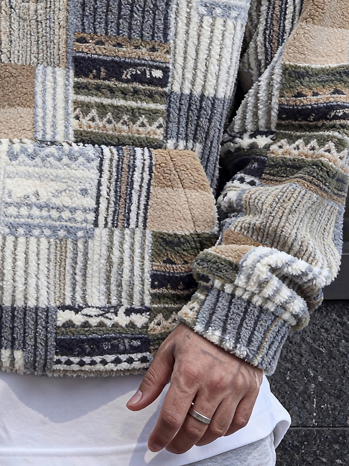 Women's Cozy Pattern Knit Quarter-Zip Pullover