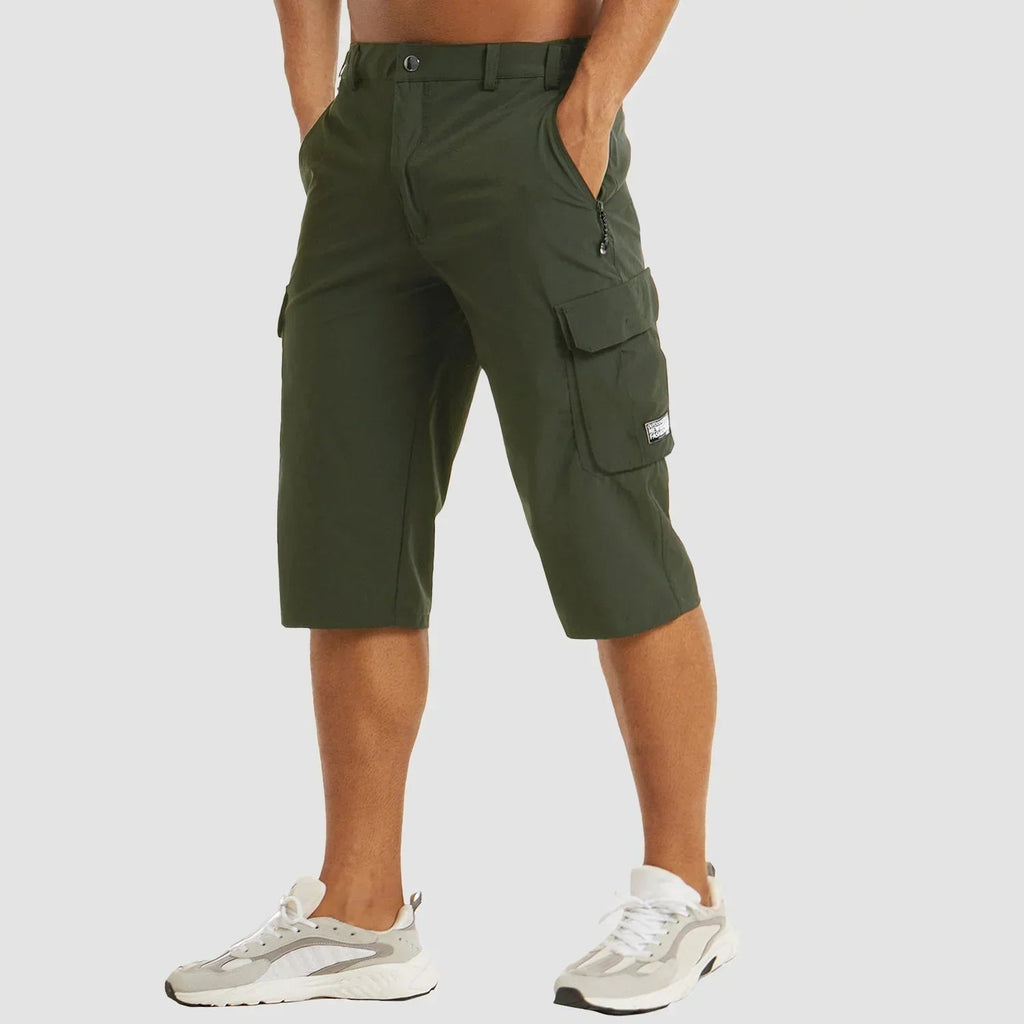 Men's Stretch Cargo Bermuda Shorts with Utility Pockets