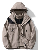 Men's 3 in 1 Outdoor Jacket Hooded Winter Layer