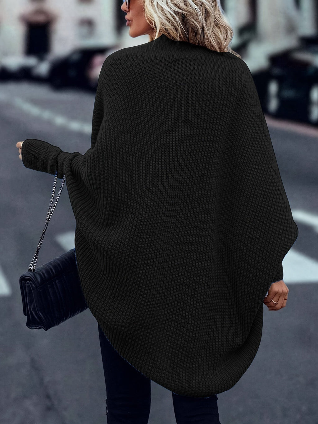 Women's Relaxed Longline Knit Cardigan for Holiday Layering