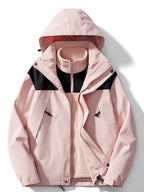 Men's 3 in 1 Outdoor Jacket Hooded Winter Layer