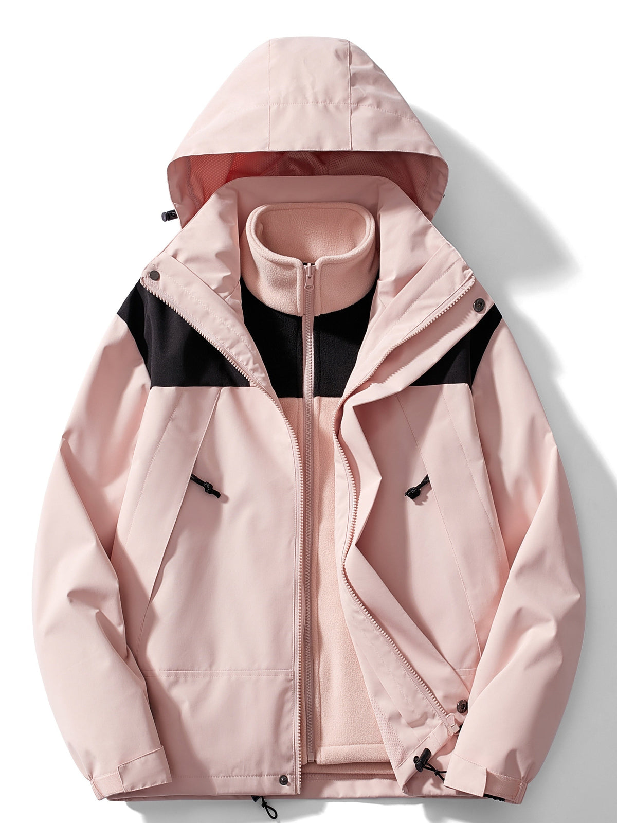 Men's 3 in 1 Outdoor Jacket Hooded Winter Layer
