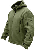 Men's Hooded Fleece Jacket Warm Multi Pocket Outdoor Layer