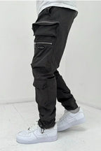 Men's Cargo Pocket Trousers Durable Utility Pants Comfortable Outdoor