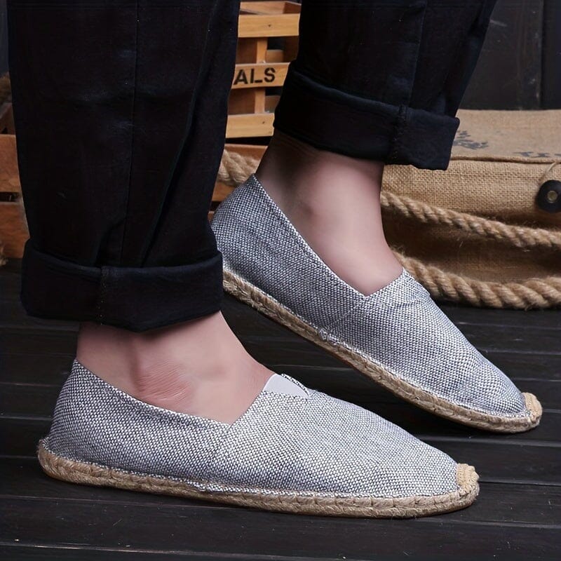 Men's Lightweight Espadrilles Breathable Slip On Shoes for Summer