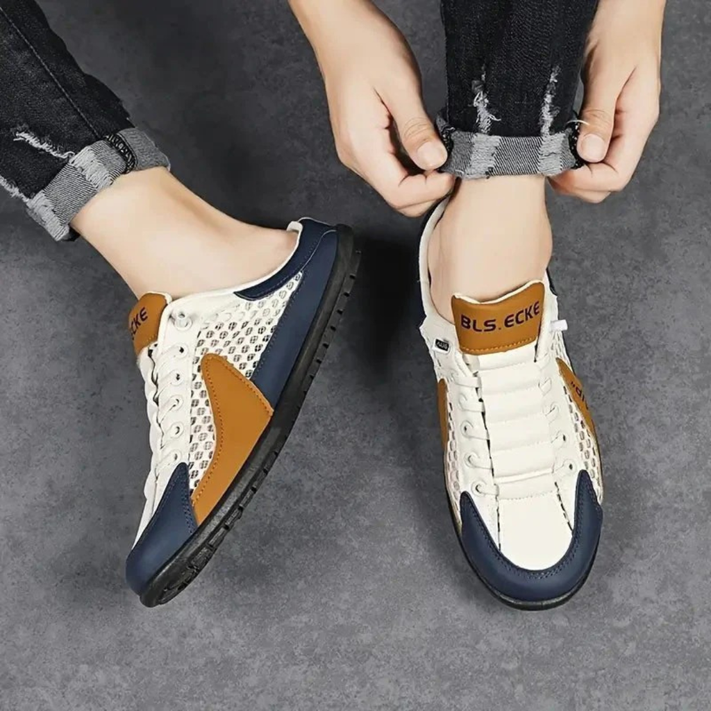 Men's Breathable Slip On Mule Sneakers Lightweight Casual Shoes