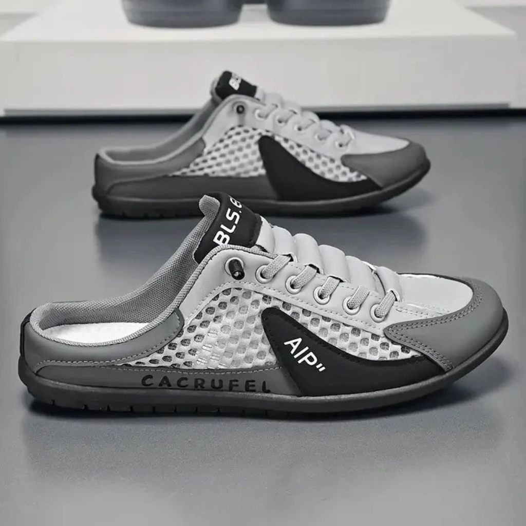 Men's Breathable Slip On Mule Sneakers Lightweight Casual Shoes