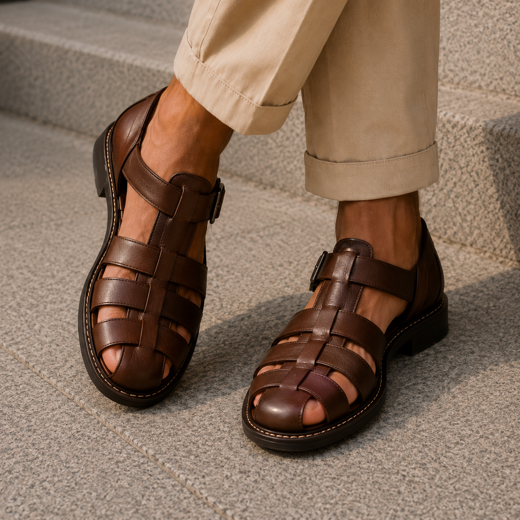 Men's Closed Toe Fisherman Sandals Classic Summer Footwear