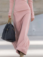 Women's Fall Dress Half-Zip Maxi