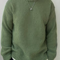 Women's Roomy Everyday Crewneck Sweater - Olive Green