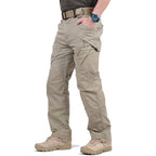 Men's Reinforced Tactical Cargo Trousers Multi Pocket Hiking Gear