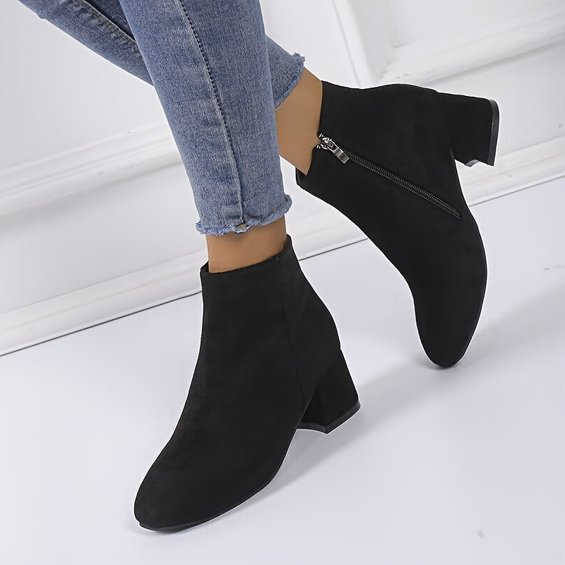 Women's Chelsea Ankle Boot with Block Heel