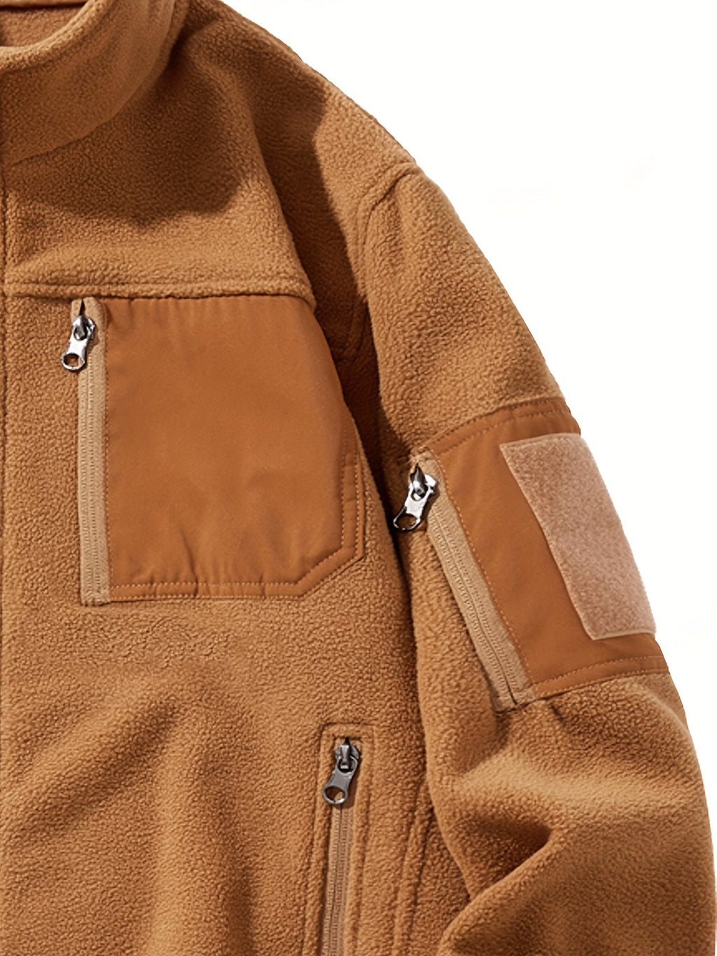 Women's Zip-Pocket Outdoor Jacket with Stand-Up Collar