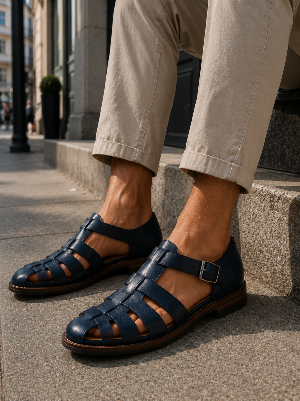Men's Closed Toe Fisherman Sandals Classic Summer Footwear