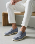 Men's Suede Slip On Loafers Casual Comfort Everyday Shoes