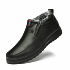 Men's Warm Lined Slip On Winter Boots Lightweight Ankle