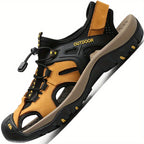 Men's Closed Toe Hiking Sandals Adjustable Trail Comfort