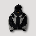 Men's Printed Zip Up Hoodie Bold Streetwear Layer