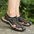Men's Closed Toe Hiking Sandals Adjustable Trail Comfort
