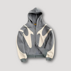 Men's Printed Zip Up Hoodie Bold Streetwear Layer