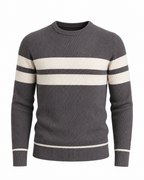 Men's Textured Crew Neck Sweater Refined Everyday Knit