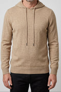 Men's Lightweight Knit Hoodie Sweater - Khaki