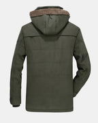 Men's Hooded Winter Jacket Insulated Cold Weather Coat