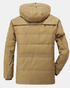 Men's Hooded Winter Jacket Insulated Cold Weather Coat