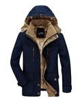 Men's Hooded Winter Jacket Insulated Cold Weather Coat