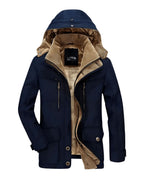 Men's Hooded Winter Jacket Insulated Cold Weather Coat