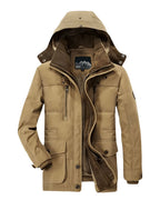 Men's Hooded Winter Jacket Insulated Cold Weather Coat